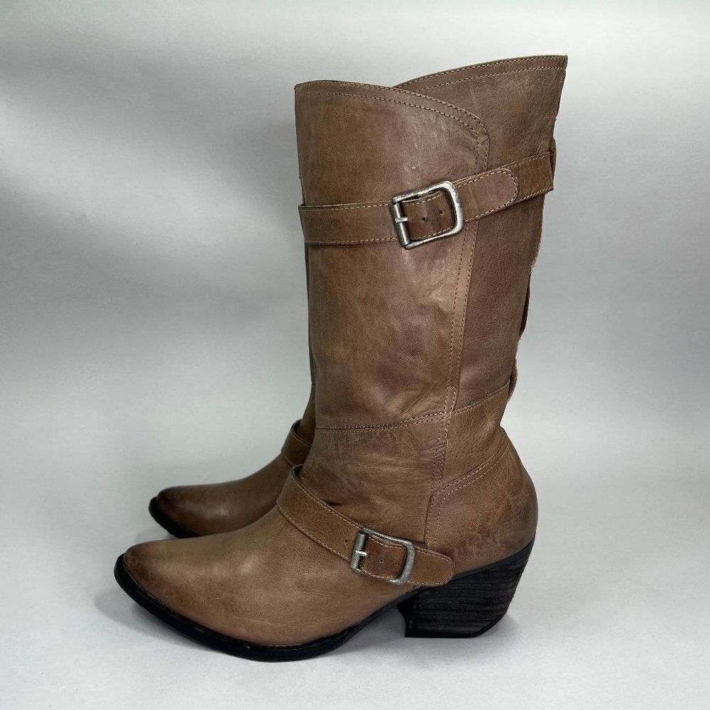 Naughty Monkey Women's‎ Size 9 Brown Leather Boots - Picture 5 of 14